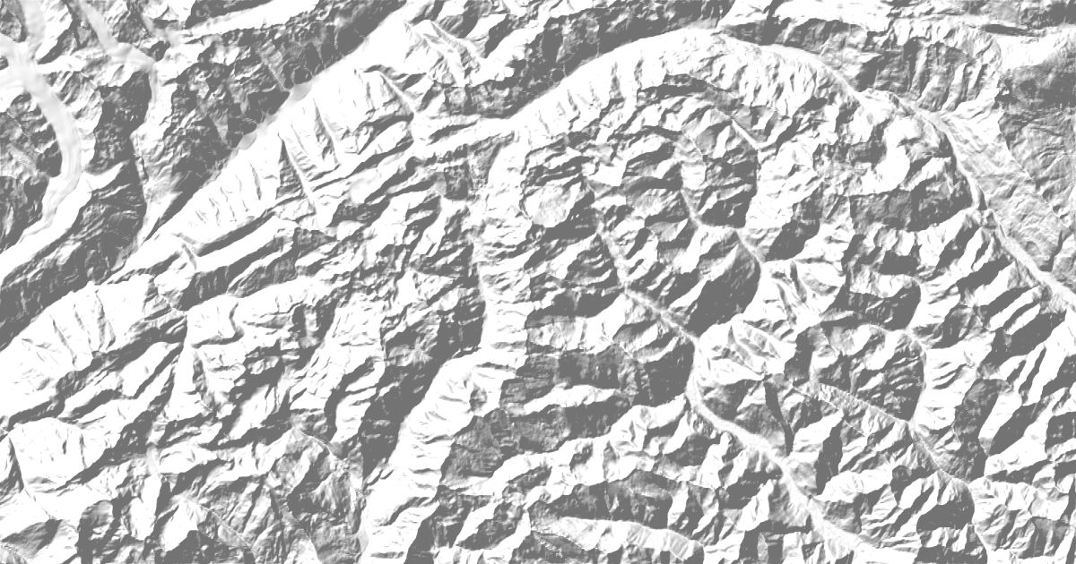 Map of 3 places in Alps Monte Leone and Gotthard