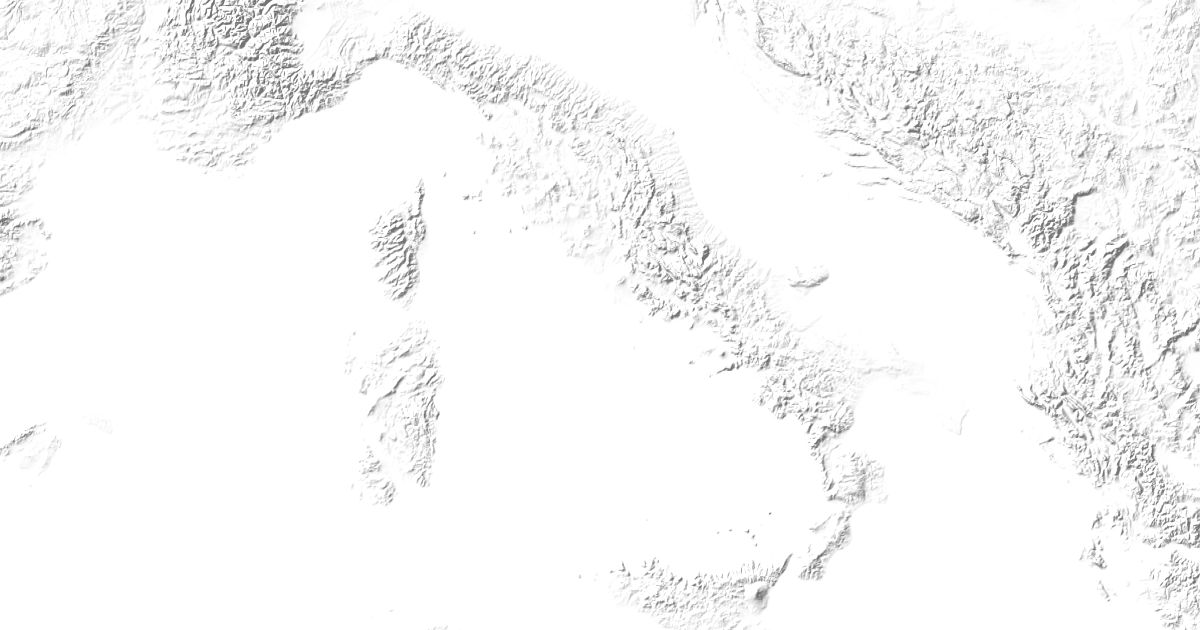 Map of 54 places in Apennines