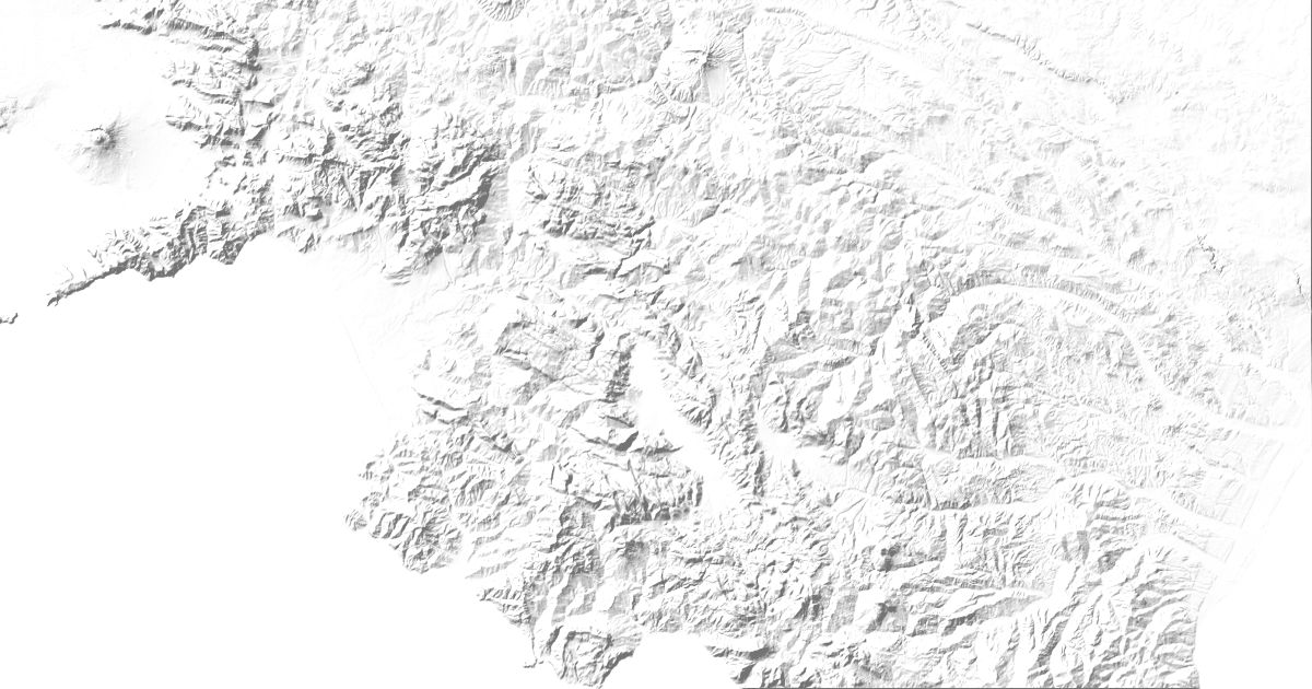 Map of 3 places in Appennino Lucano