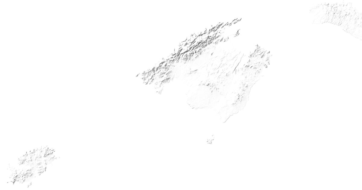 Map of 5 places in Balearic Islands