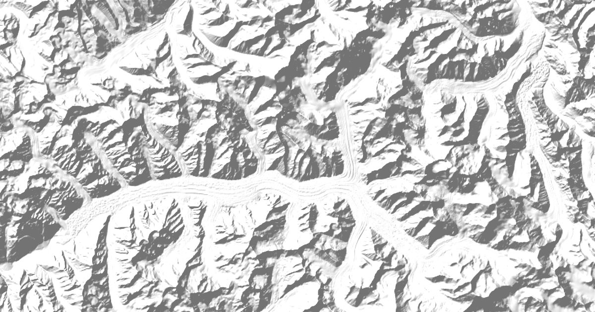 Map of 8 places in Baltoro Muztagh