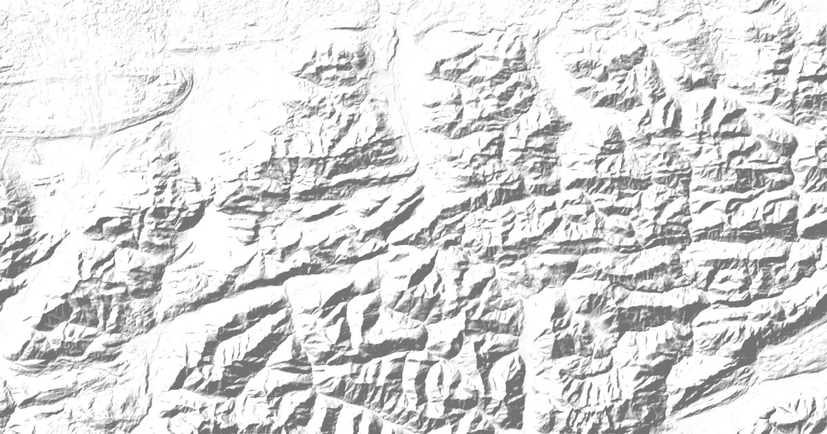 Map of 4 places in Bavarian Prealps