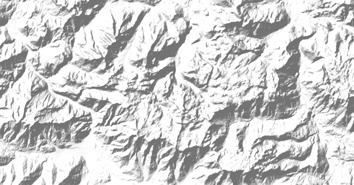 Map of 5 places in Berchtesgaden Alps