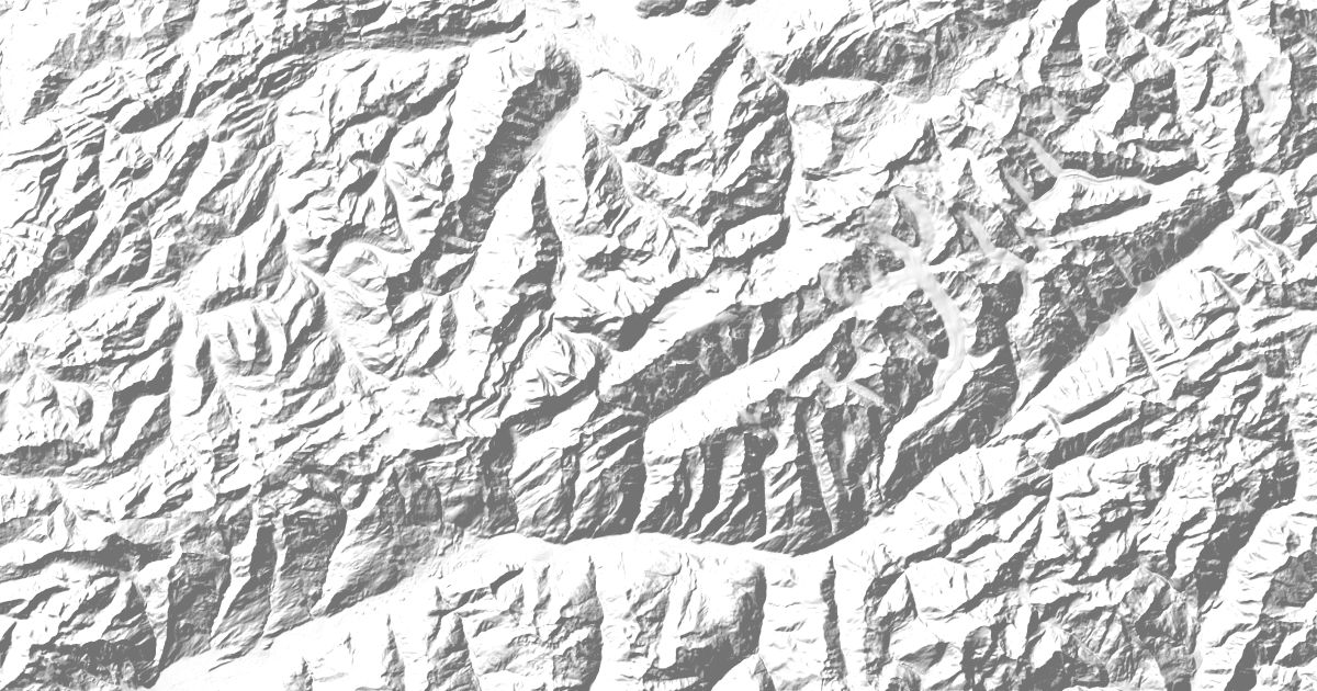 Map of 42 places in Bernese Alps