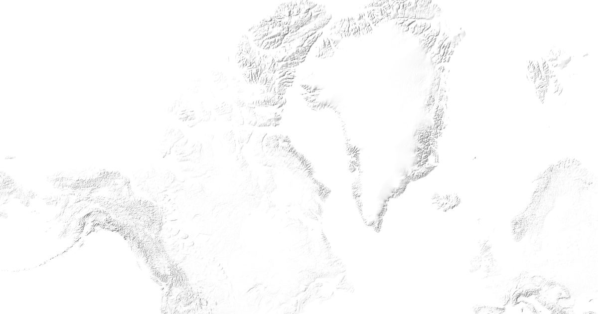 Map of 5 places in Canadian Shield