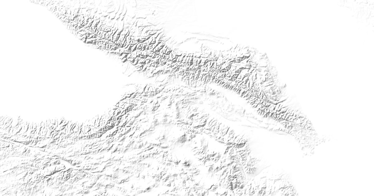 Map of 23 places in Caucasus Mountains