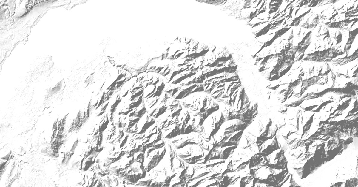 Map of 8 places in Chablais Massif