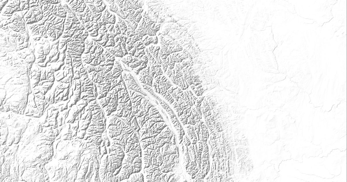Map of 6 places in Continental Ranges