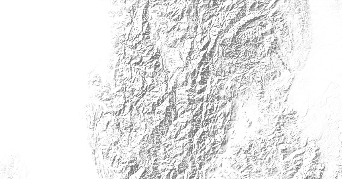 Map of 5 places in Cordillera Central