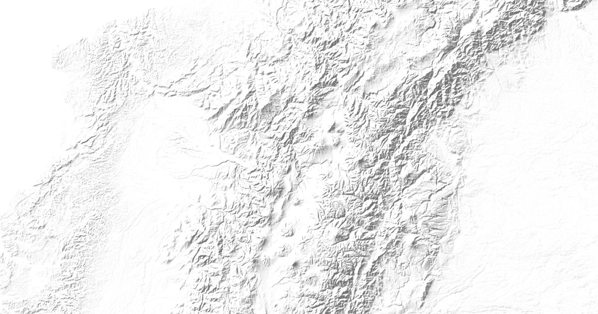 Map of 6 places in Cordillera Occidental