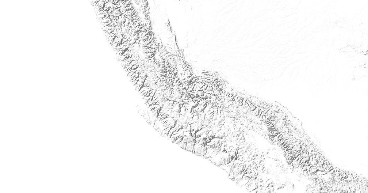 Map of 24 places in Cordillera Occidental
