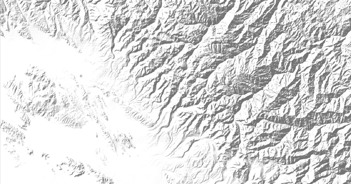 Map of 3 places in Cordillera Real