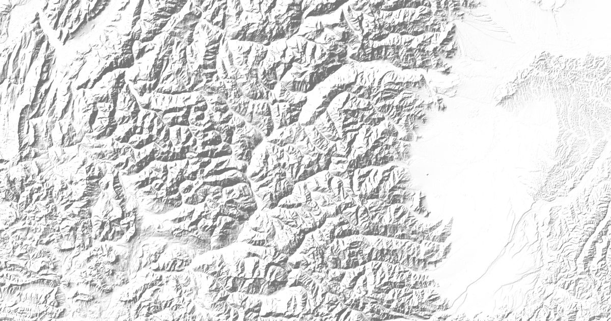 Map of 16 places in Cottian Alps