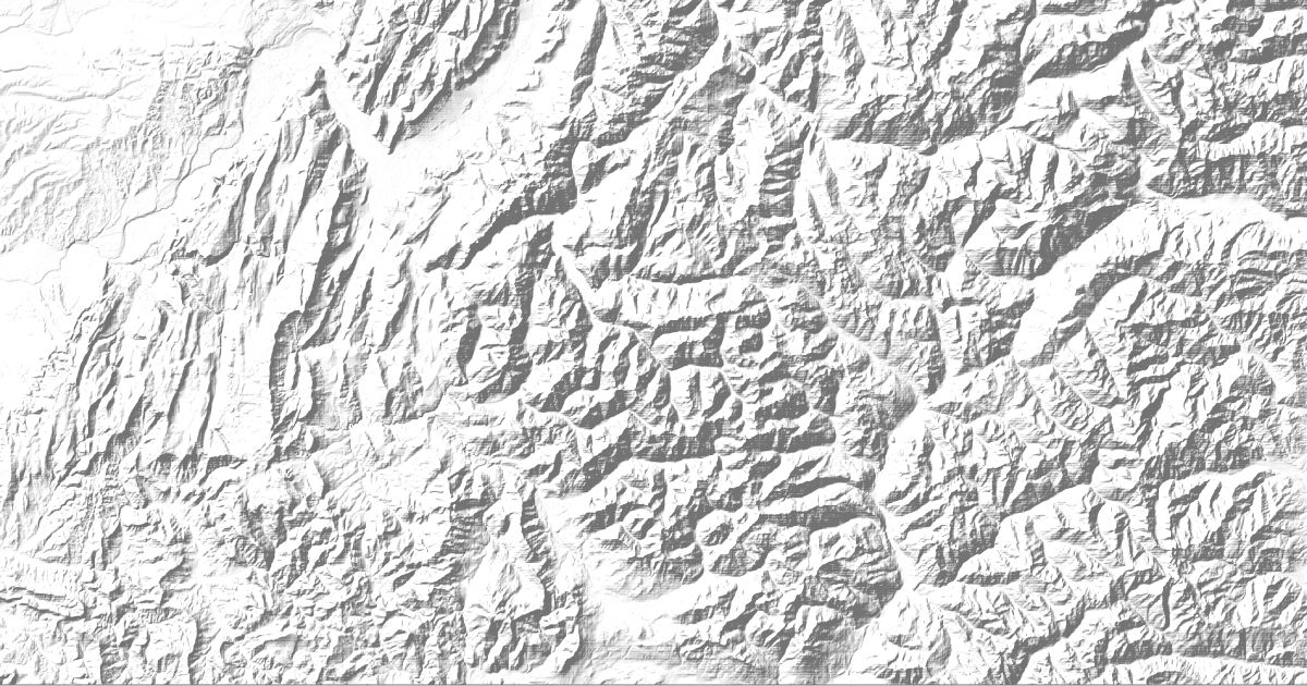 Map of 11 places in Dauphiné Alps
