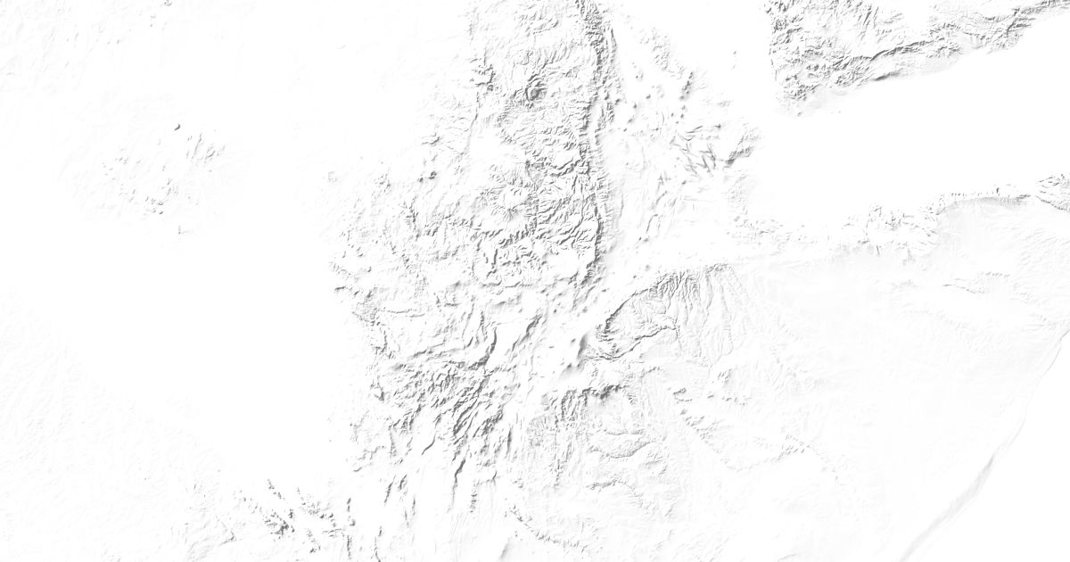 Map of 13 places in Ethiopia
