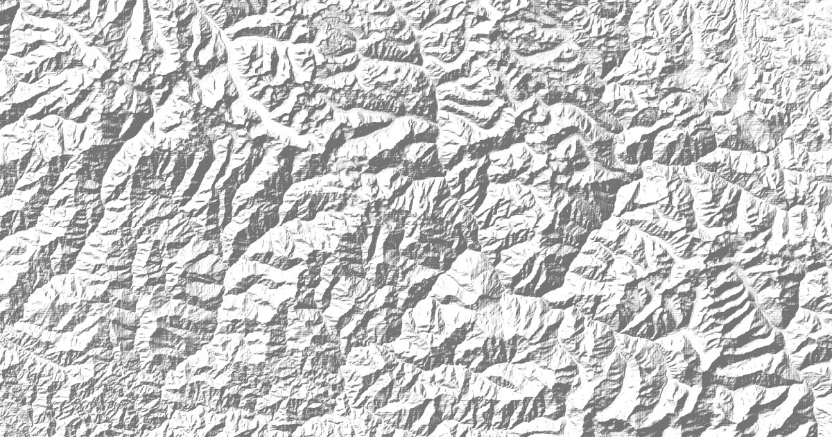 Map of 4 places in Garhwal Himalayas