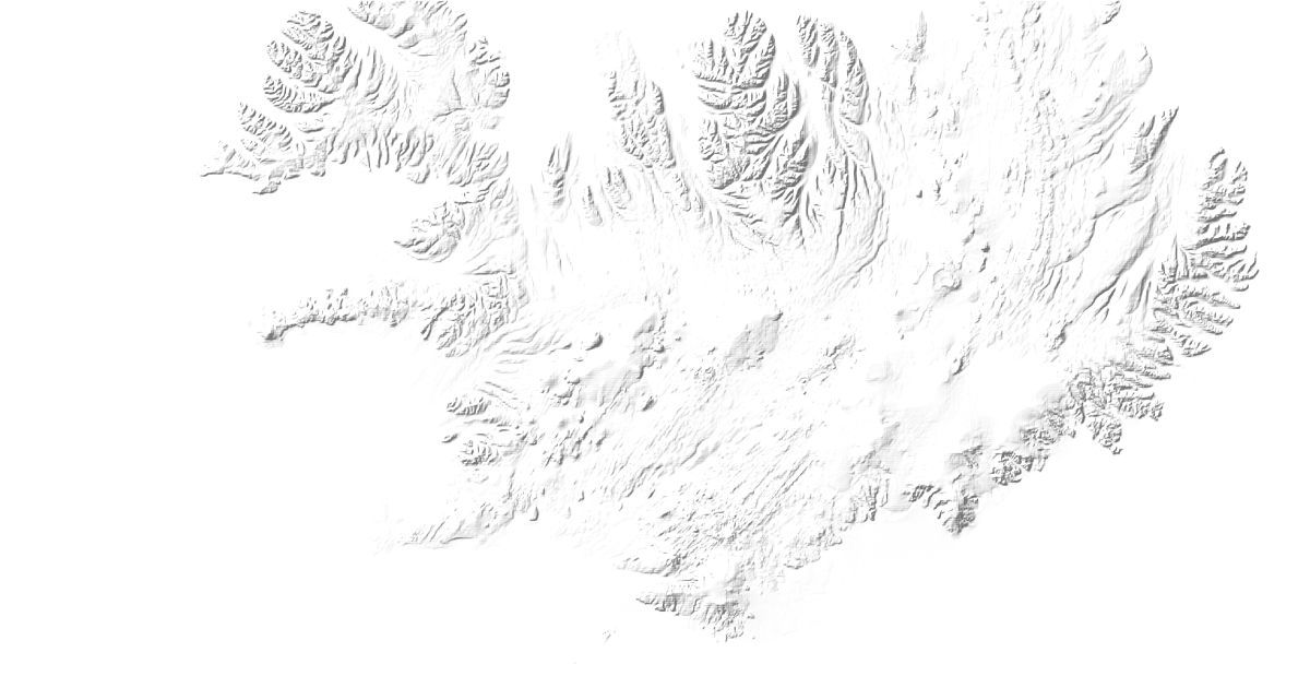 Map of 45 places in Iceland