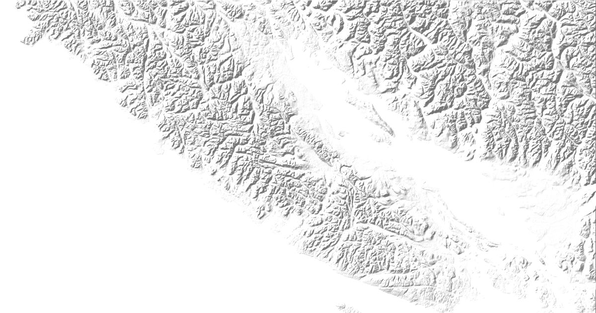 Map of 10 places in Insular Mountains