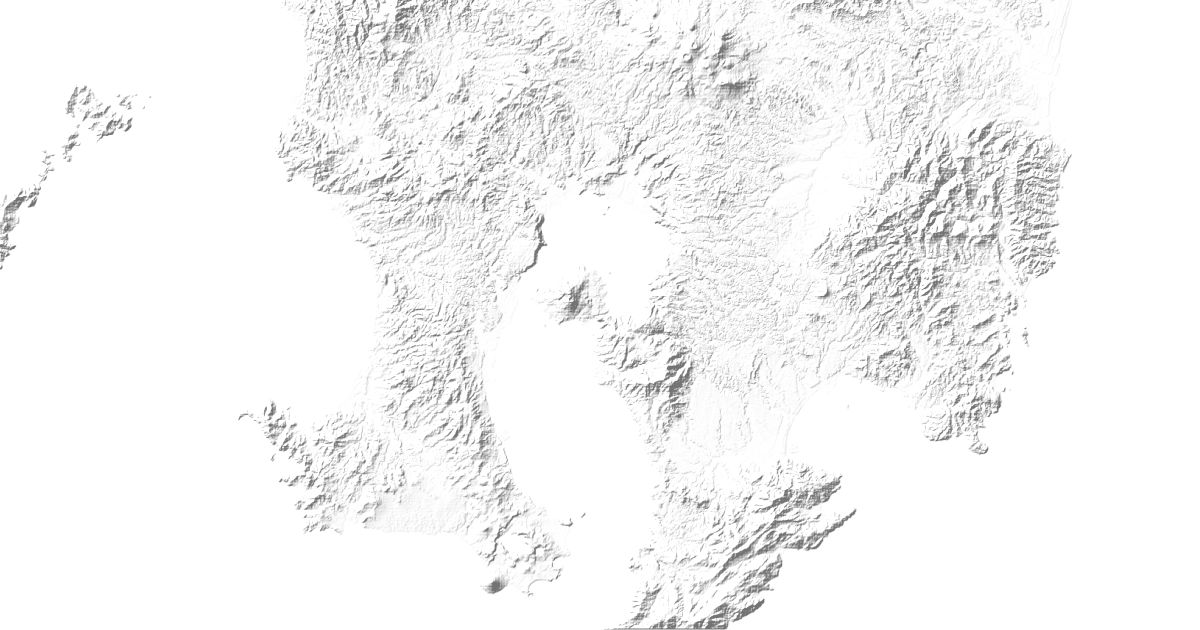 Map of 4 places in Kirishima-Kinkōwan National Park