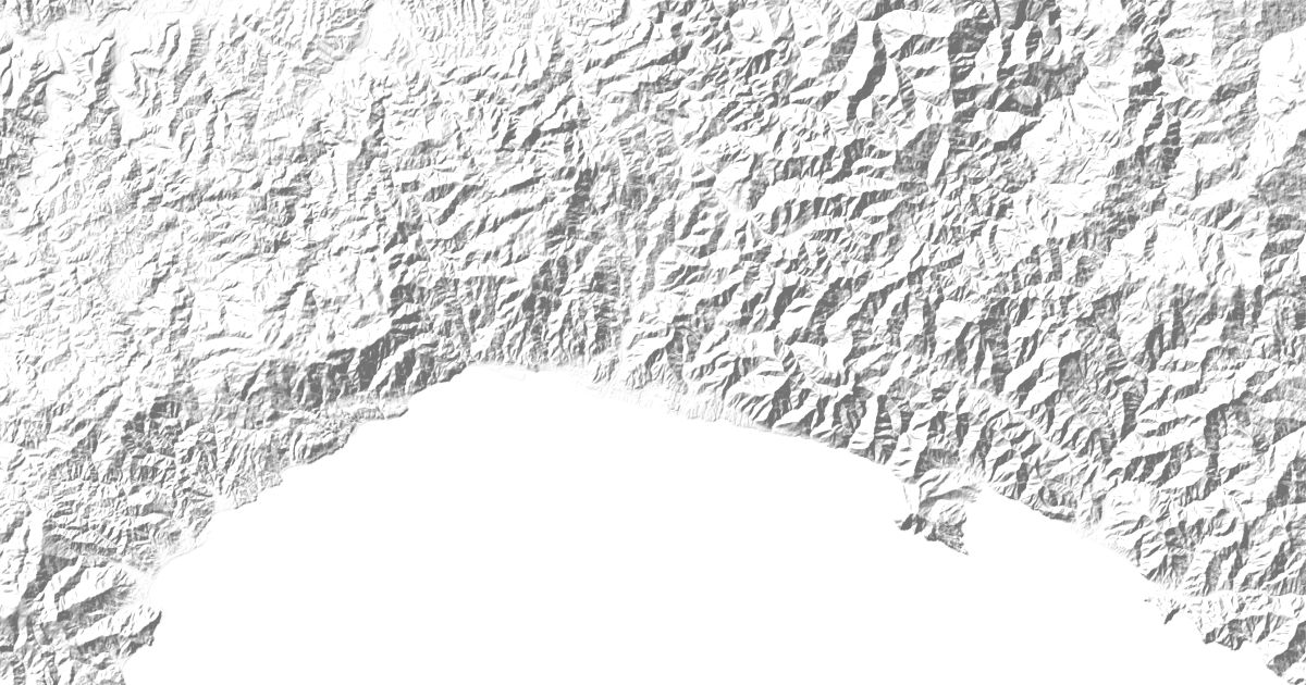Map of 4 places in Ligurian Apennines