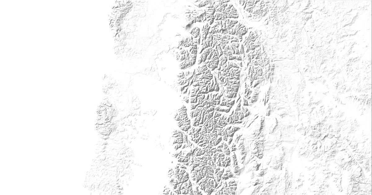 Map of 4 places in Los Lagos Region