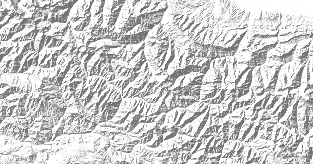 Map of 3 places in Main Caucasus Range
