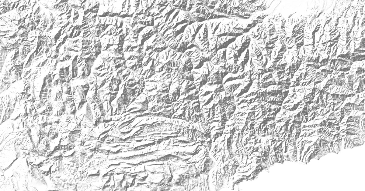 Map of 10 places in Maritime Alps and Nice Prealps