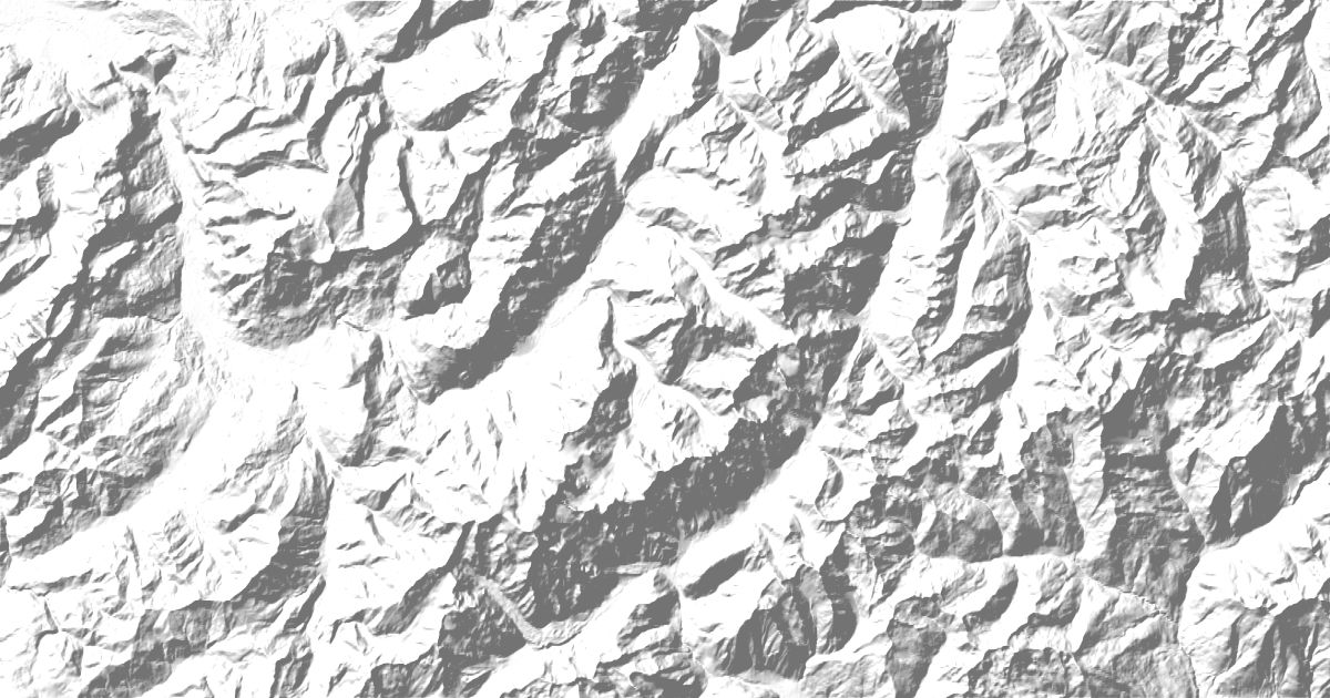 Map of 19 places in Mont Blanc Alps