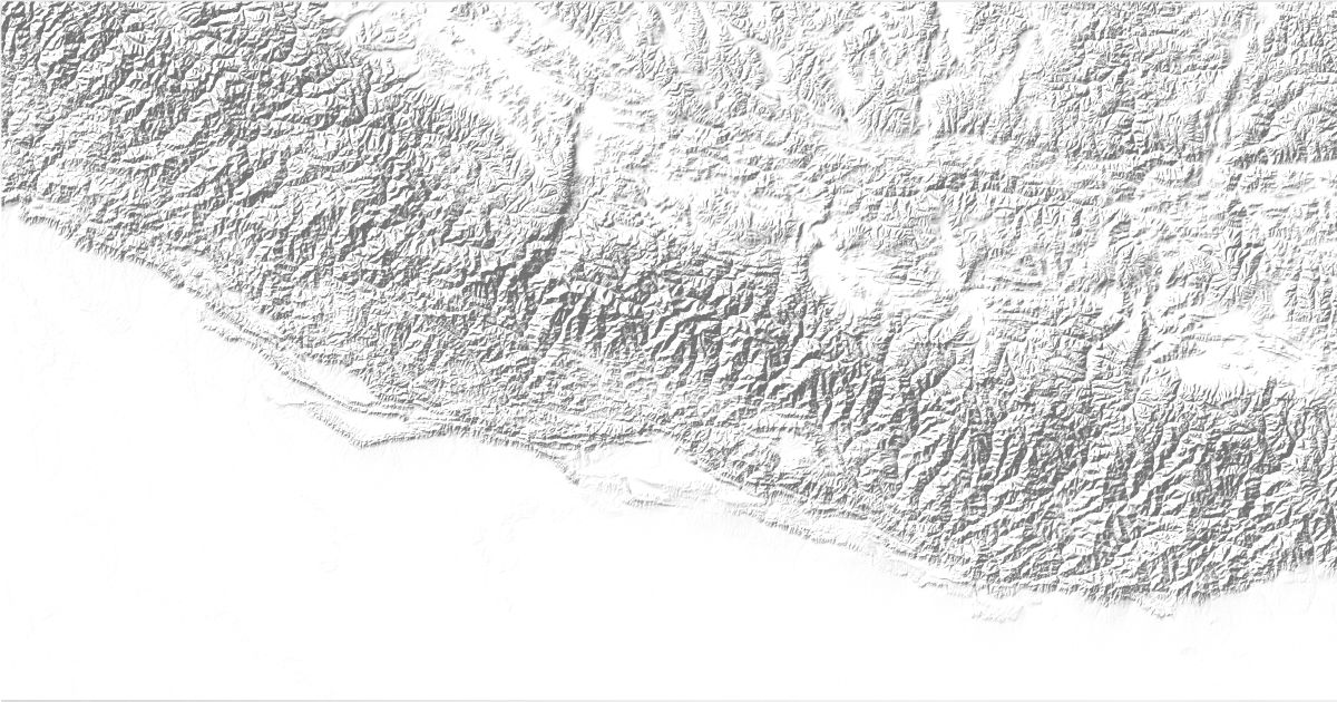 Map of 73 places in Nepal