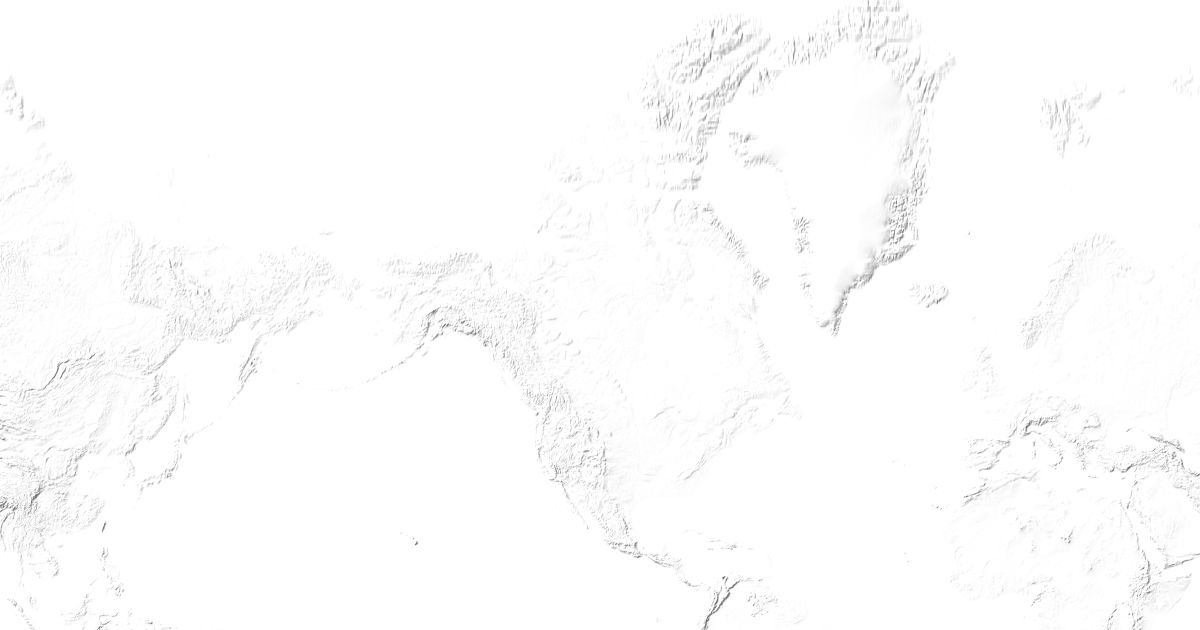 Map of 1,317 places in North America