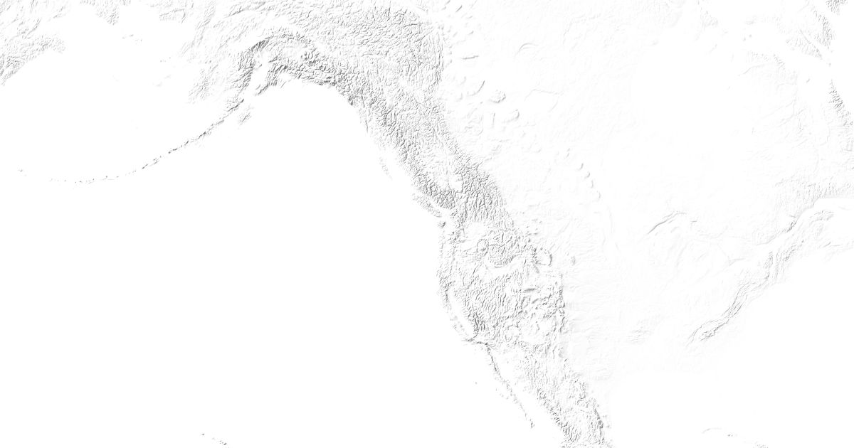 Map of 271 places in North American Cordillera