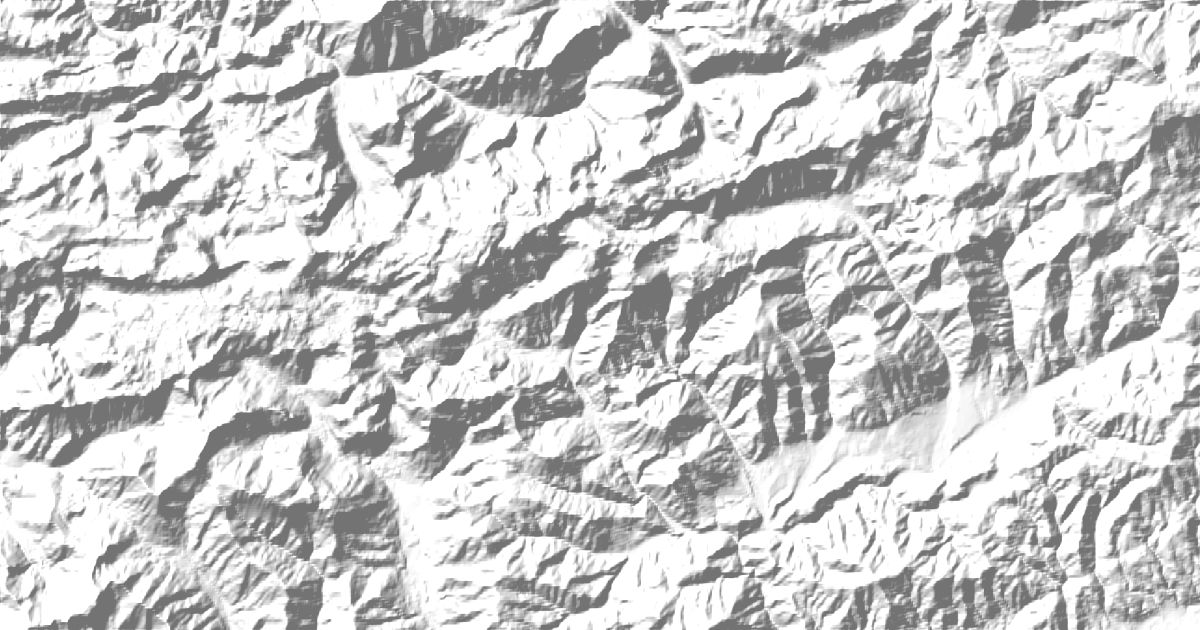 Map of 5 places in Northern Styrian Alps