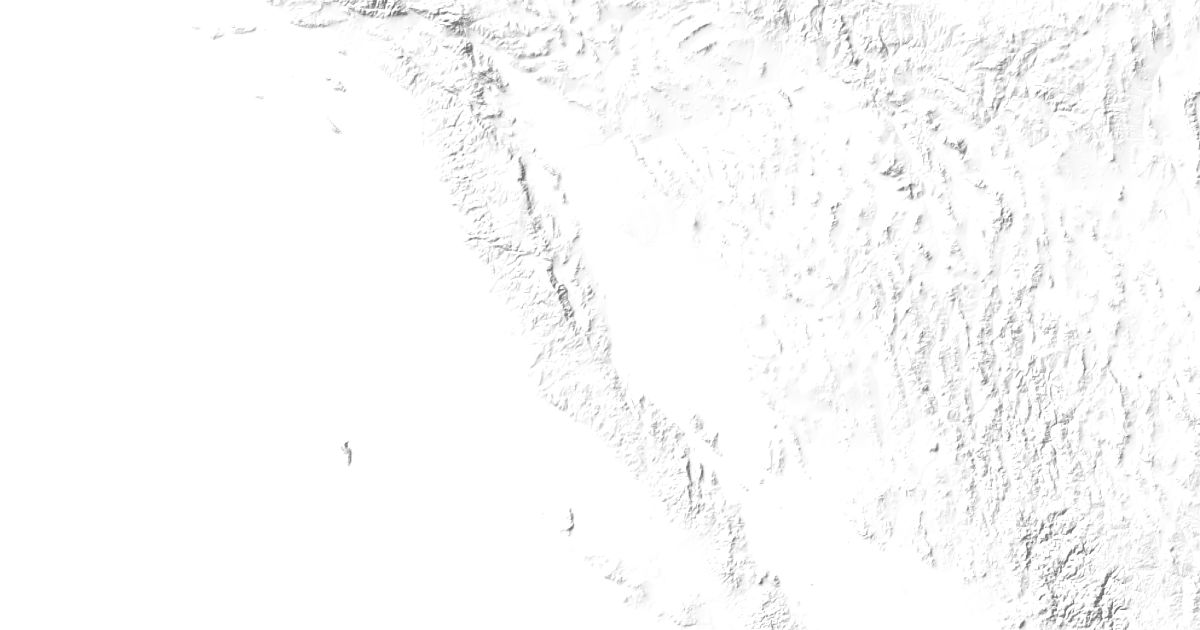 Map of 5 places in Peninsular Ranges