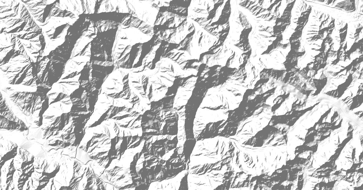 Map of 5 places in Rakaposhi-Haramosh Mountains