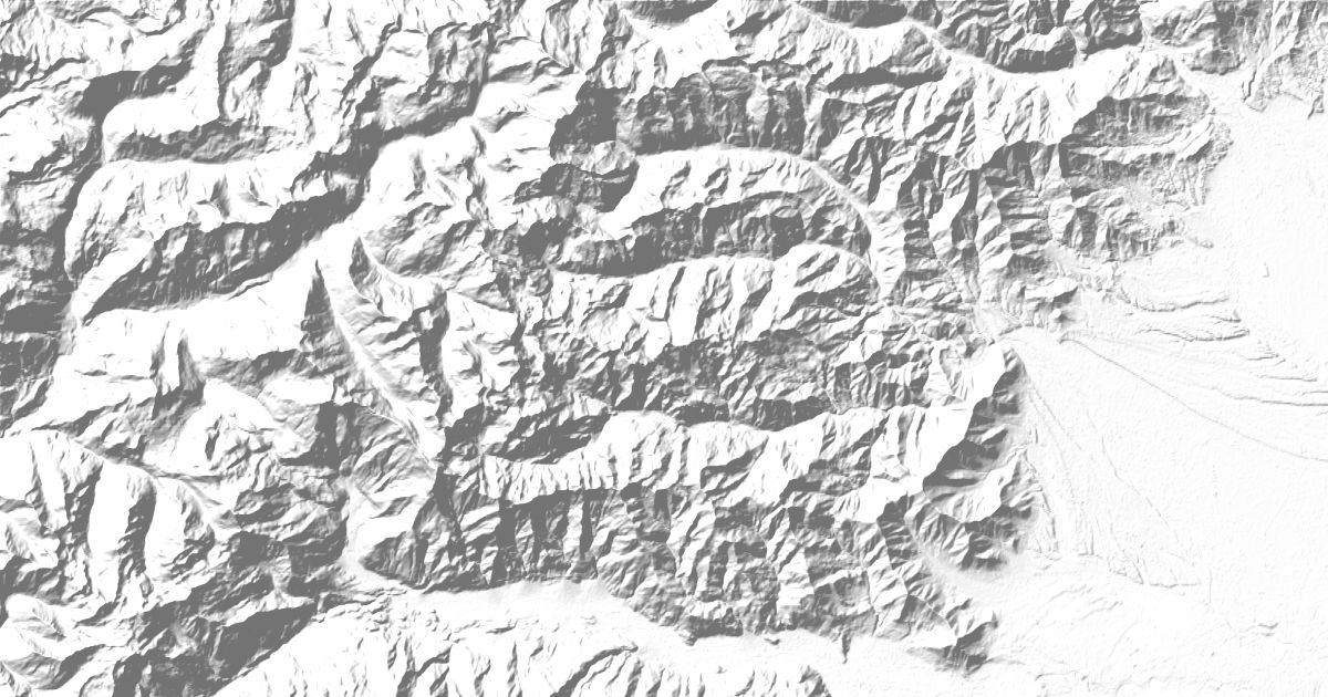 Map of 4 places in South-Eastern Graian Alps