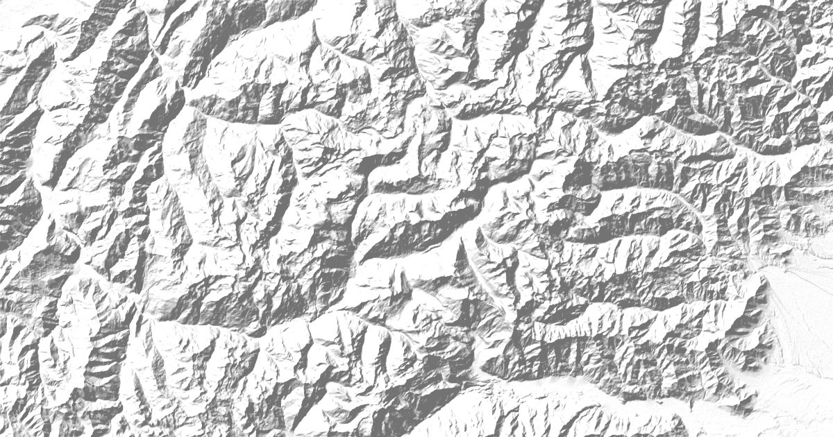 Map of 9 places in Southern Graian Alps