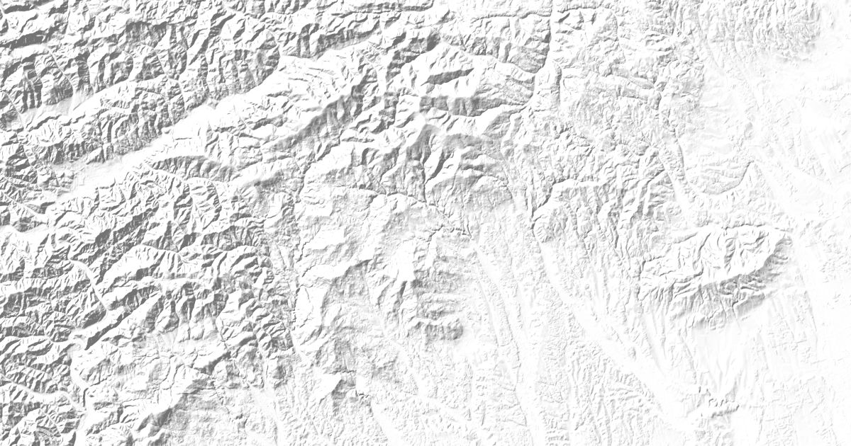 Map of 5 places in Styrian Prealps