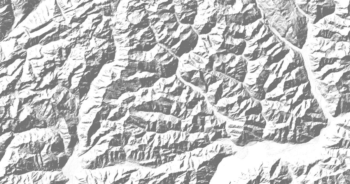 Map of 4 places in Ticino Alps