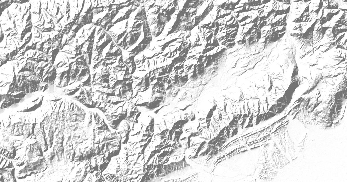 Map of 5 places in Venetian Prealps