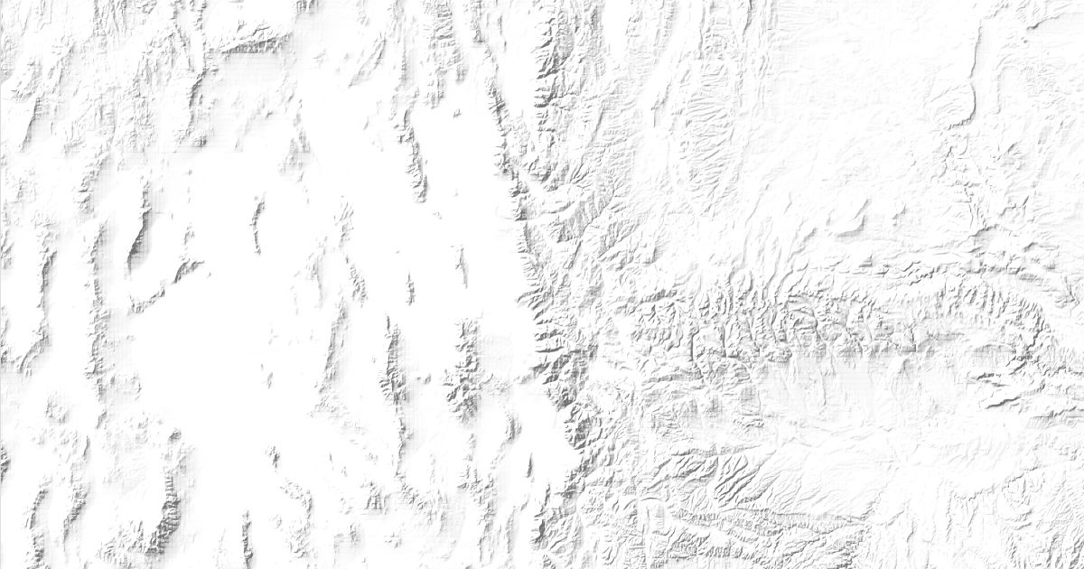 Map of 13 places in Wasatch Range