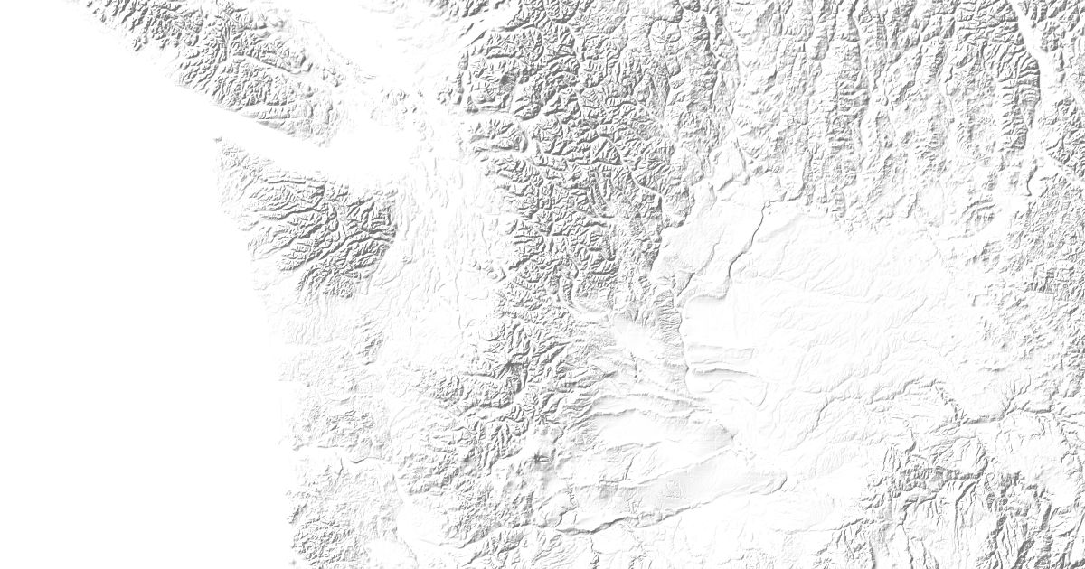 Map of 57 places in Washington